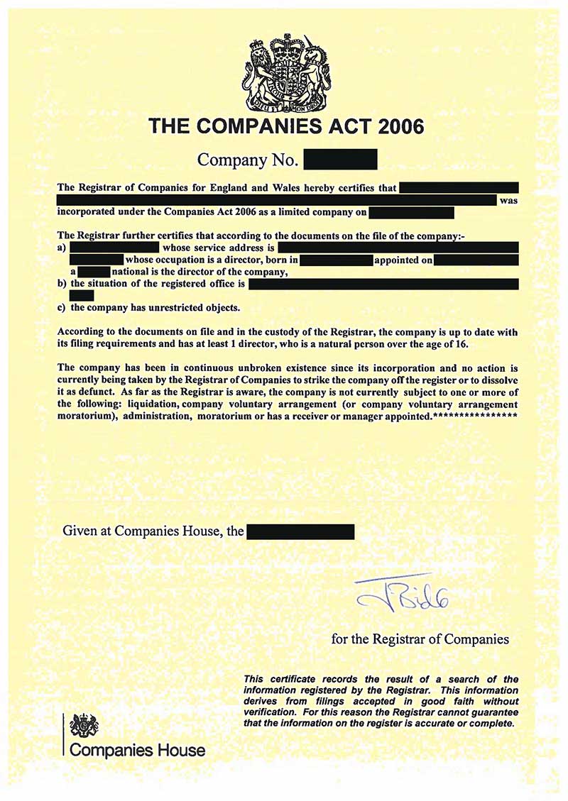 What Is a Certificate of Good Standing for UK Companies Your Company Formations