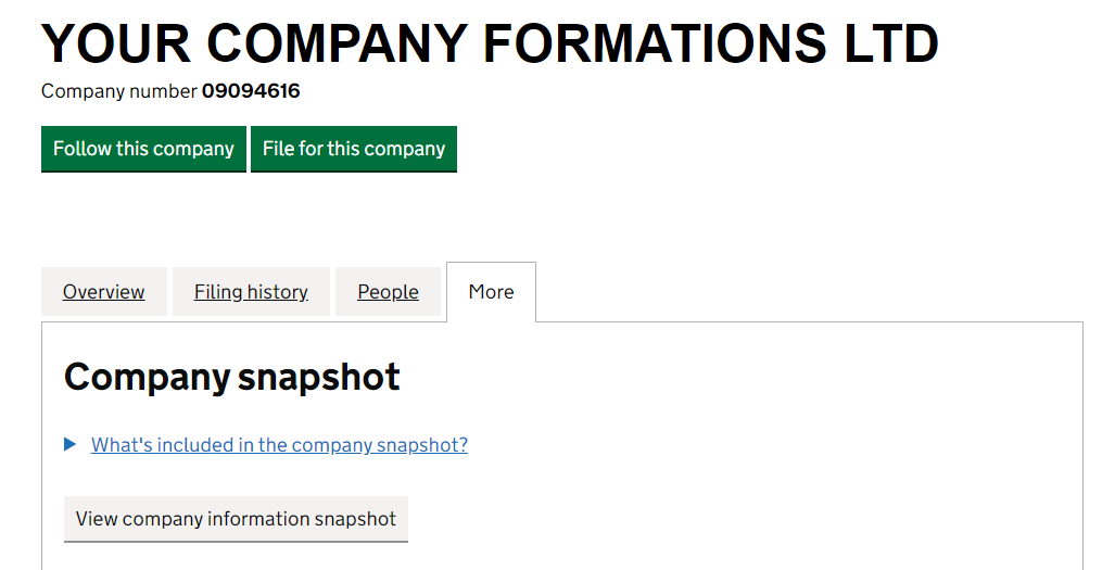 Find & Update Company Information on Companies House Search Your Company Formations
